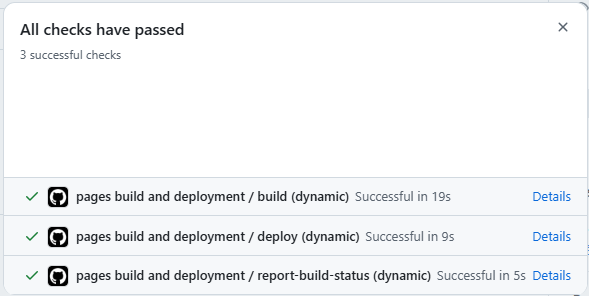 Pages Deployment Success