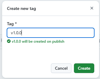 Creating a Tag
