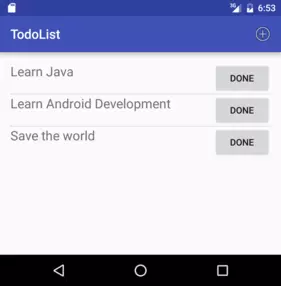 Simple ToDo App Screenshot