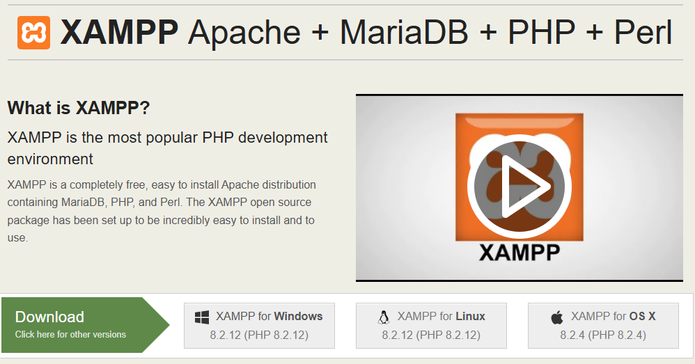XAMPP installer