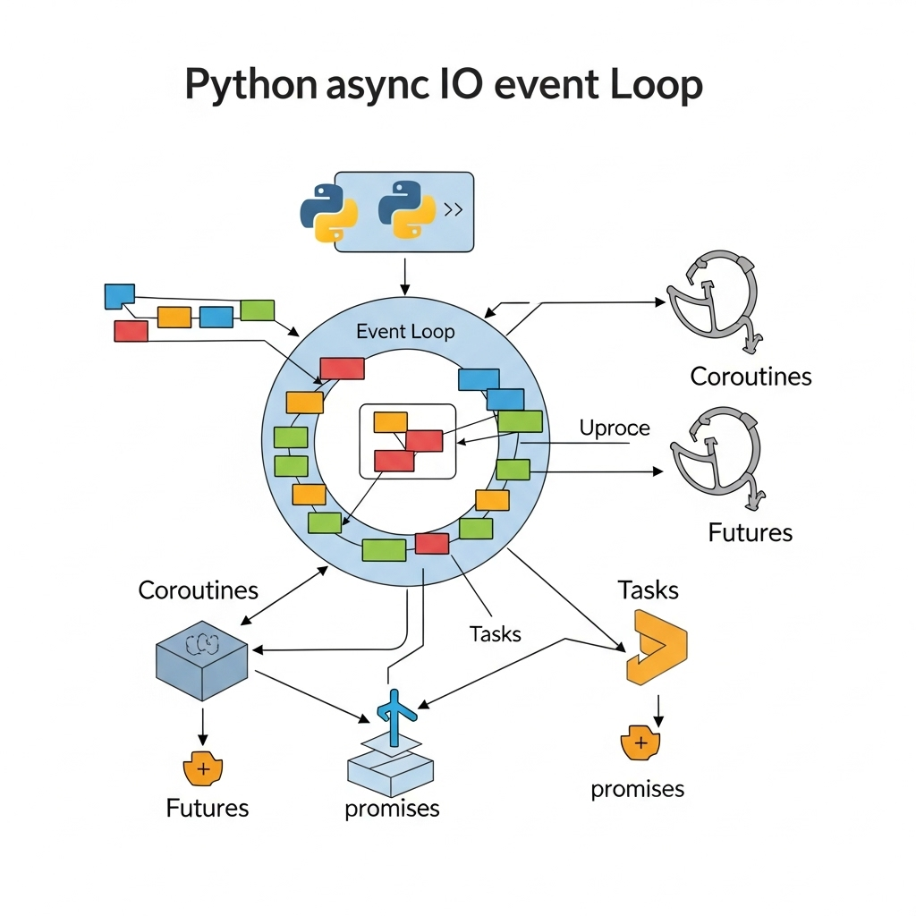 Asyncio event loop visualization