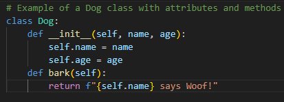 Python class and objects diagram