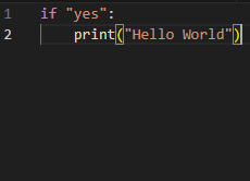 if statement example
