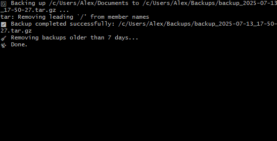 Backup Script Example