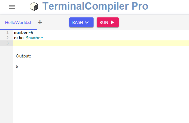 Shell script execution
