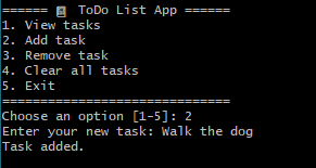 Simple Bash ToDo List