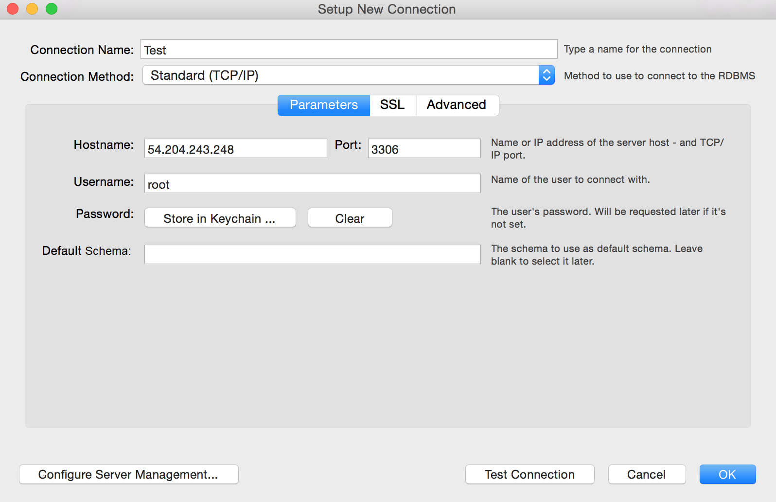 MySQL Workbench Setup